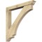 Ekena Millwork Imperial Traditional Rough Sawn Bracket w/ Offset Brace, Douglas Fir, 6"W x 44"D x 44"H BKT0604X44X44IMP01RDF - alternate 1